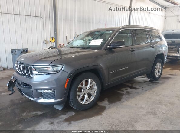 1C4RJKBG3P8828887 2023 JEEP GRAND CHEROKEE L Серый Передняя левая четверть