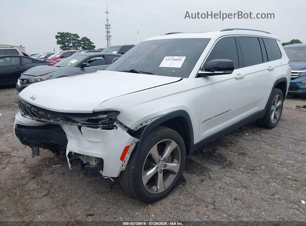 1C4RJKBG4M8101804 2021 JEEP GRAND CHEROKEE L Белый Передняя левая четверть