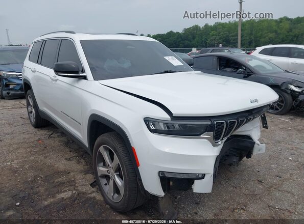 1C4RJKBG4M8101804 2021 JEEP GRAND CHEROKEE L Белый Вид спереди
