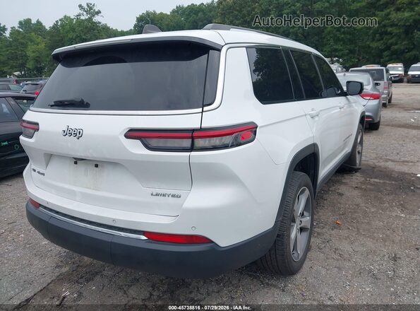 1C4RJKBG4M8101804 2021 JEEP GRAND CHEROKEE L Белый Задняя правая четверть