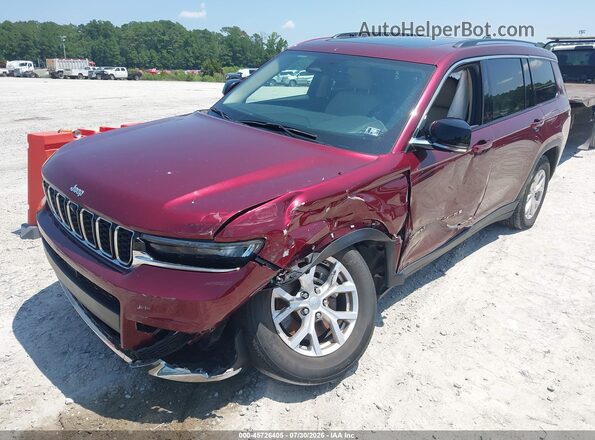 1C4RJKBG5N8633113 2022 JEEP GRAND CHEROKEE L Красный Передняя левая четверть
