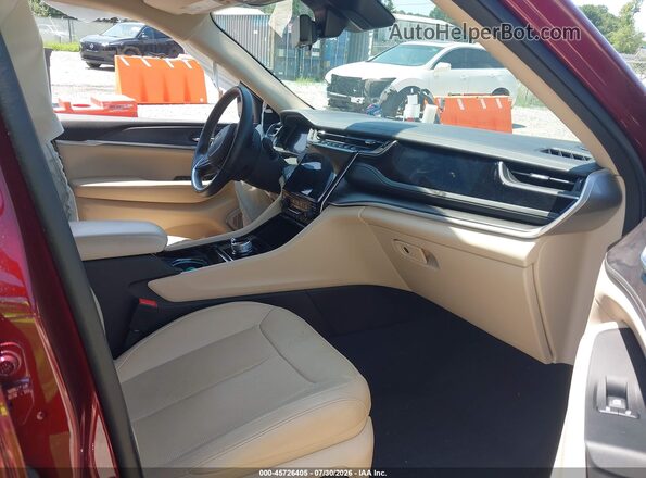 1C4RJKBG5N8633113 2022 JEEP GRAND CHEROKEE L Красный Вид салона спереди