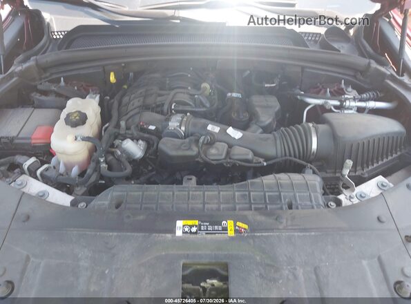 1C4RJKBG5N8633113 2022 JEEP GRAND CHEROKEE L Красный Вид сзади
