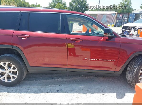 1C4RJKBG5N8633113 2022 JEEP GRAND CHEROKEE L Красный Вид задней части салона