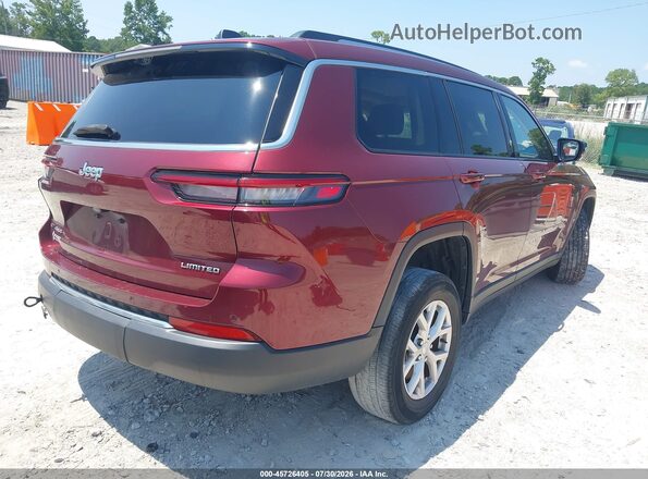 1C4RJKBG5N8633113 2022 JEEP GRAND CHEROKEE L Красный Задняя правая четверть