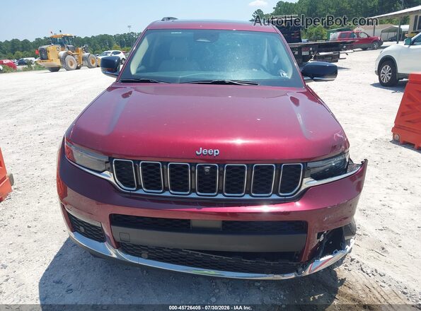 1C4RJKBG5N8633113 2022 JEEP GRAND CHEROKEE L Красный Вид щитка приборов