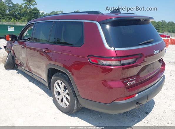 1C4RJKBG5N8633113 2022 JEEP GRAND CHEROKEE L Красный Задняя левая четверть
