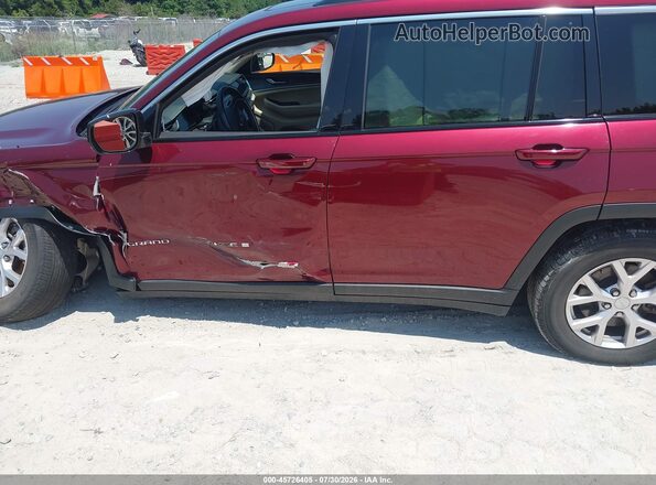 1C4RJKBG5N8633113 2022 JEEP GRAND CHEROKEE L Красный Панорамный вид салона 360°