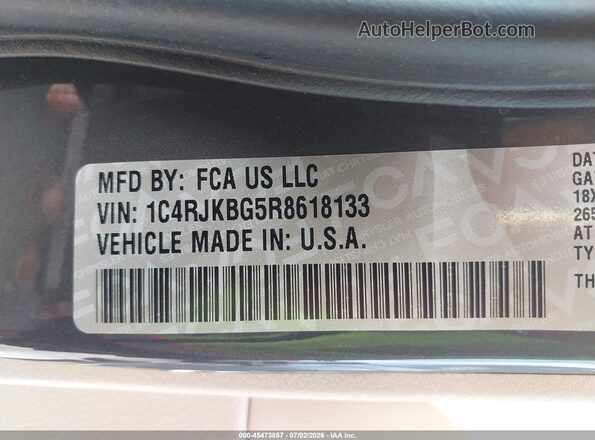 1C4RJKBG5R8618133 2024 JEEP GRAND CHEROKEE L Gray Շարժիչի բաժամունքի տեսք