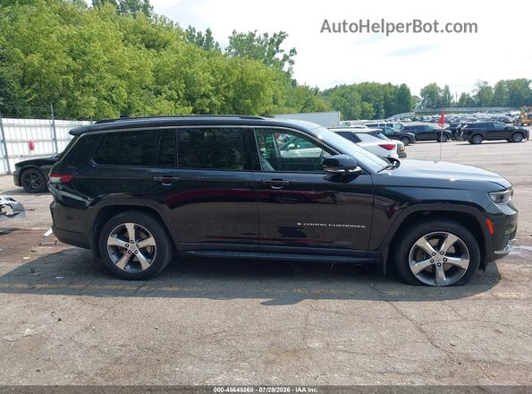 1C4RJKBG8M8127743 2021 JEEP GRAND CHEROKEE L Black Widok wnętrza z tyłu