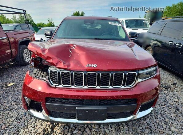 1C4RJKBG8M8134322 2021 JEEP GRAND Бордовый Вид спереди