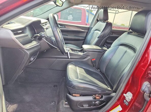 1C4RJKBG8M8134322 2021 JEEP GRAND Бордовый Вид салона спереди