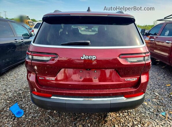 1C4RJKBG8M8134322 2021 JEEP GRAND Бордовый Вид сзади