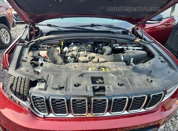 1C4RJKBG8M8134322 2021 JEEP GRAND Бордовый Вид задней части салона