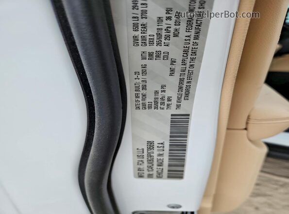 1C4RJKBG9P8795698 2023 JEEP GRAND White VIN կոդի պիտակի տեսք