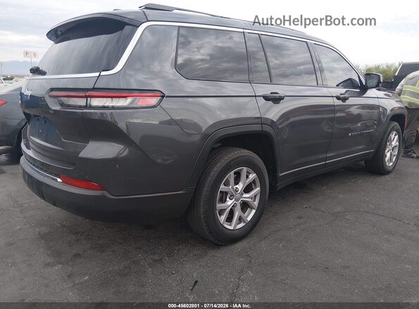 1C4RJKBGXM8204953 2021 JEEP GRAND CHEROKEE L Gray Trasero derecho