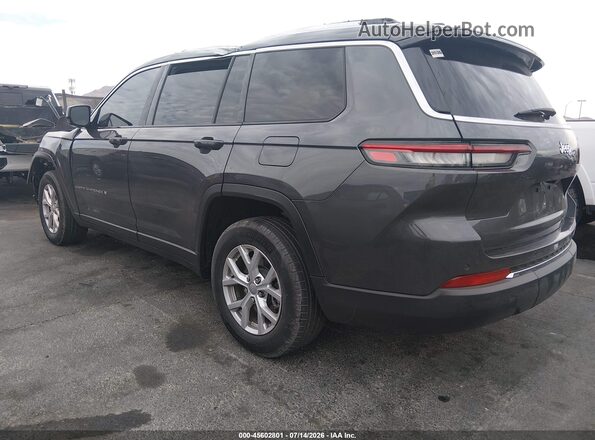 1C4RJKBGXM8204953 2021 JEEP GRAND CHEROKEE L Gray Trasero izquierdo