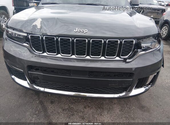1C4RJKBGXM8204953 2021 JEEP GRAND CHEROKEE L Gray Vista del cuadro de instrumentos