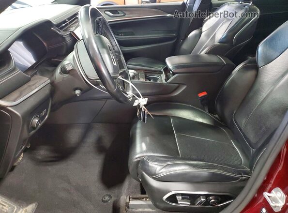 1C4RJKDG1M8142310 2021 JEEP GRAND Burgundy წინა სალონის ხედი