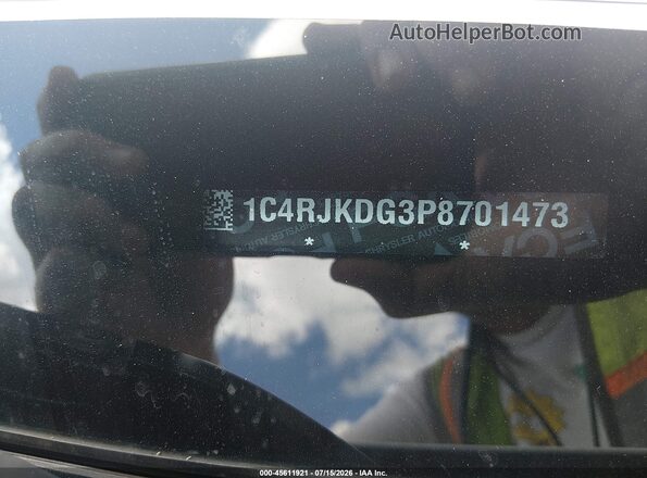 1C4RJKDG3P8701473 2023 JEEP GRAND CHEROKEE L White Engine compartment view