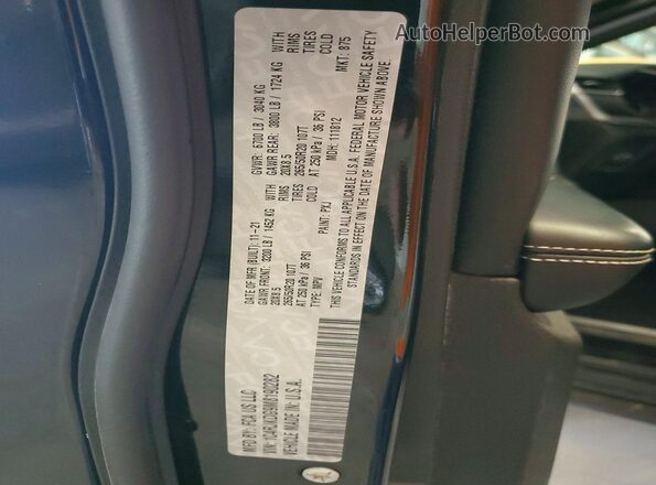 1C4RJKDG9M8190282 2021 JEEP GRAND Black Widok naklejki z numerem VIN