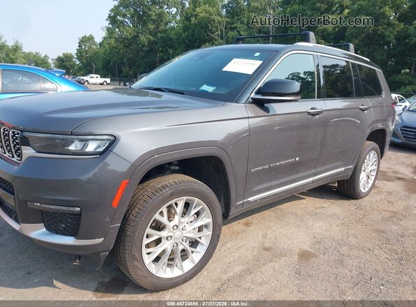 1C4RJKEG0M8193473 2021 JEEP GRAND CHEROKEE L Gray წინა ხედი