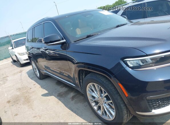 1C4RJKEG6P8880770 2023 JEEP GRAND CHEROKEE L Black Widok wnętrza z tyłu