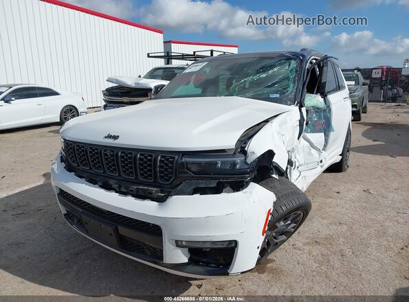 1C4RJKEG8S8660040 2025 JEEP GRAND CHEROKEE L White Vista tres cuartos delantera izquierda