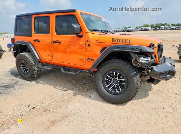 1C4RJXDG5SW593195 2025 JEEP WRANGLER Orange Front right
