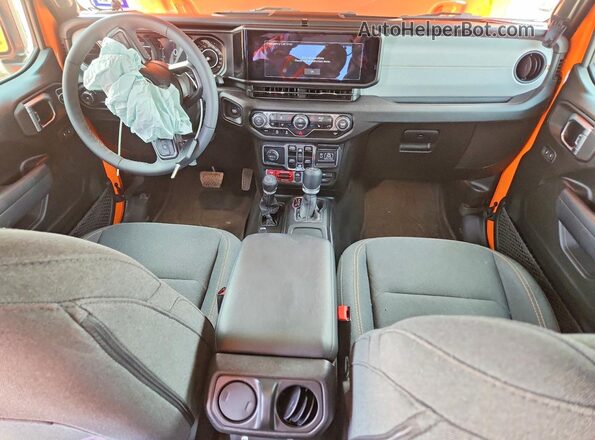 1C4RJXDG5SW593195 2025 JEEP WRANGLER Orange Dashboard view
