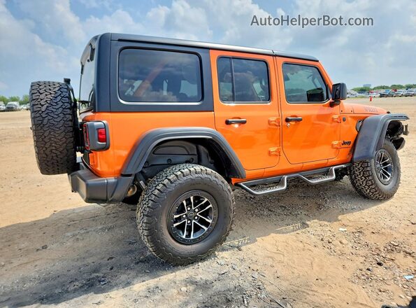 1C4RJXDG5SW593195 2025 JEEP WRANGLER Orange Rear right