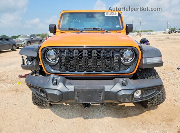 1C4RJXDG5SW593195 2025 JEEP WRANGLER Orange Front view