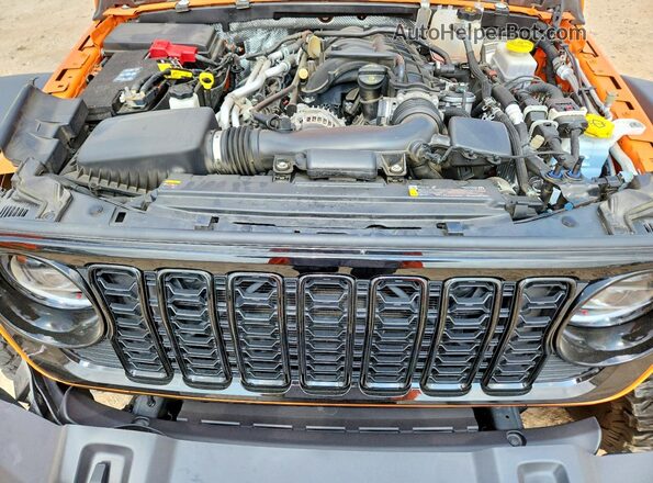 1C4RJXDG5SW593195 2025 JEEP WRANGLER Orange Rear interior view
