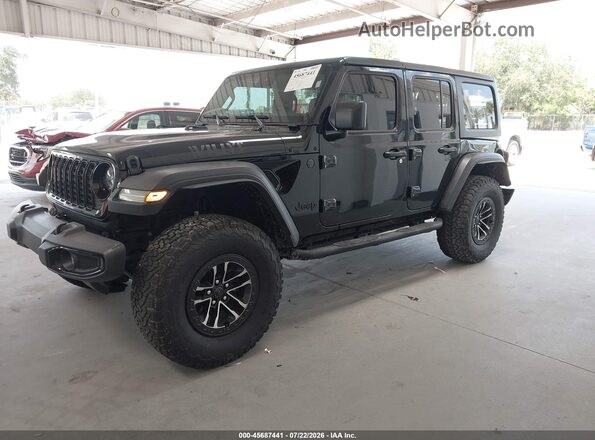 1C4RJXDN9SW513962 2025 JEEP WRANGLER Black წინა მარცხენა ხედი სამი მეოთხედიდან