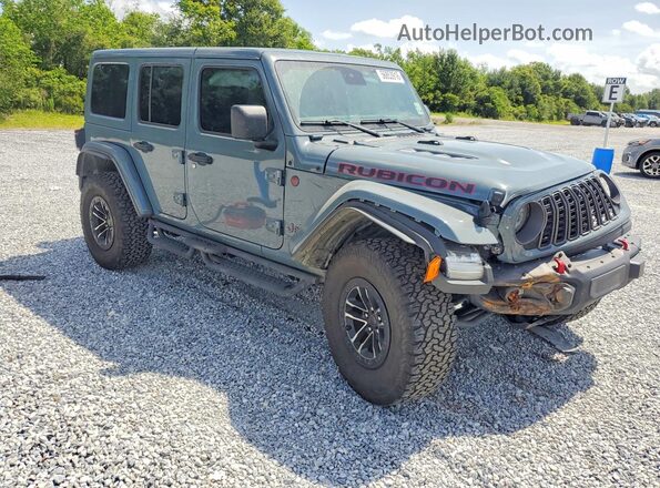 1C4RJXFG2RW165401 2024 JEEP WRANGLER Синий Передняя правая четверть