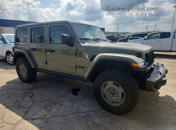 1C4RJXN68SW524510 2025 JEEP WRANGLER Зеленый Передняя правая четверть