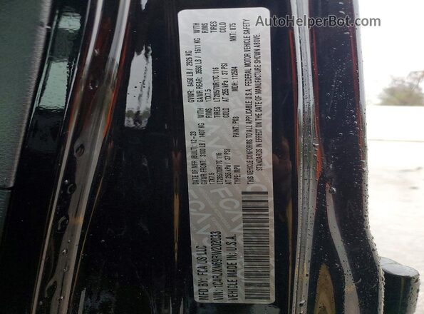 1C4RJXN69RW202033 2024 JEEP WRANGLER Black Вид наклейки з VIN-кодом