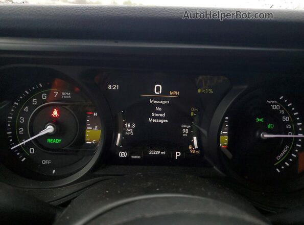 1C4RJXN69RW202033 2024 JEEP WRANGLER Black Вид щитка приладів