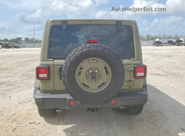 1C4RJXN6XSW576642 2025 JEEP WRANGLER Зеленый Вид сзади
