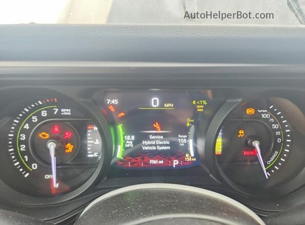 1C4RJXN6XSW576642 2025 JEEP WRANGLER Зеленый Вид щитка приборов