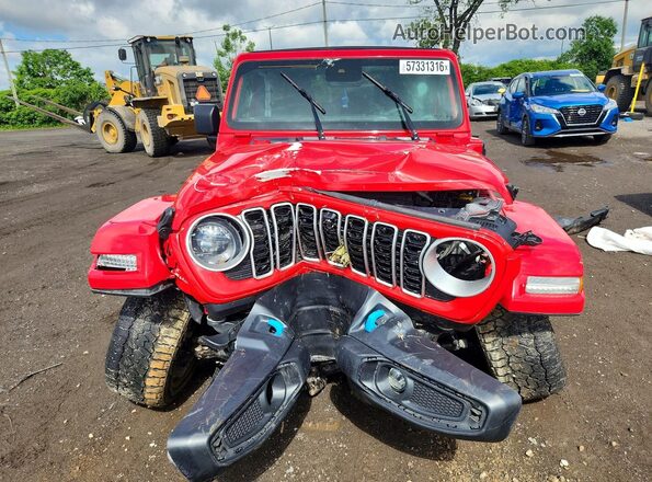 1C4RJXP60RW198709 2024 JEEP WRANGLER Red Widok z przodu