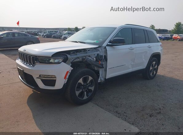 1C4RJYB60RC145779 2024 JEEP GRAND CHEROKEE 4XE White Vista tres cuartos delantera izquierda