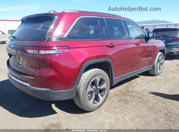 1C4RJYB62R8518565 2024 JEEP GRAND CHEROKEE 4XE Burgundy Tył prawy