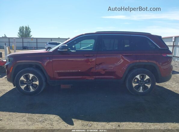 1C4RJYB62R8518565 2024 JEEP GRAND CHEROKEE 4XE Burgundy Widok wnętrza 360 stopni