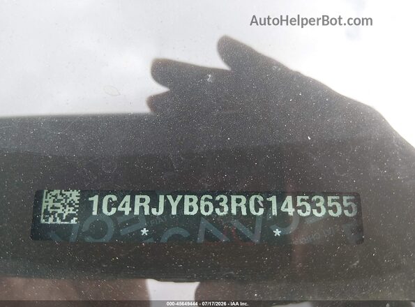 1C4RJYB63RC145355 2024 JEEP GRAND CHEROKEE 4XE Black Engine compartment view