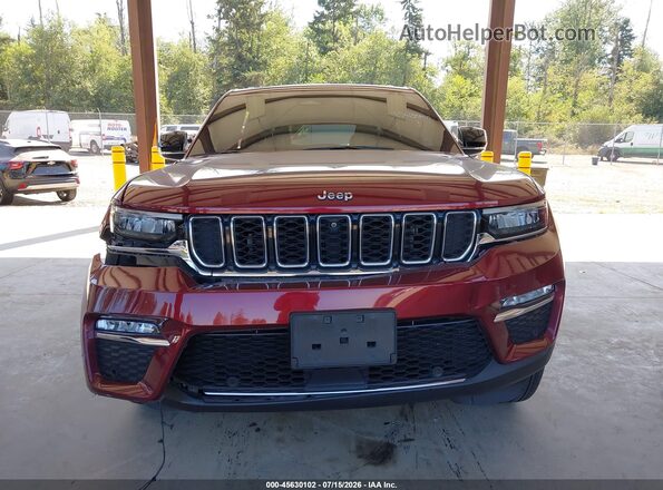 1C4RJYB64P8769245 2023 JEEP GRAND CHEROKEE 4XE Burgundy Առջևի վահանակի տեսք