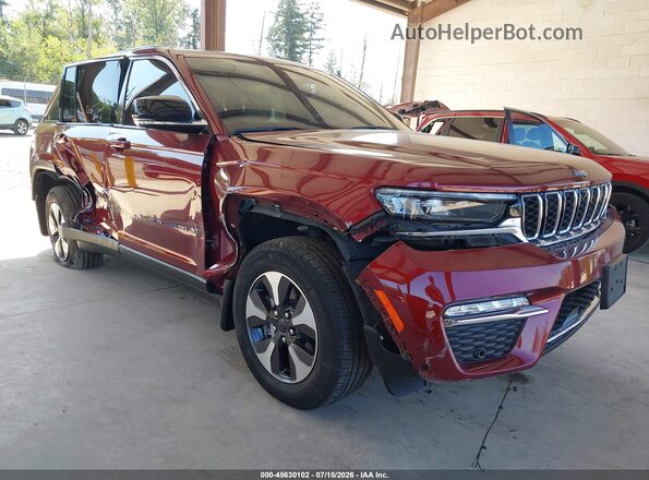 1C4RJYB64P8769245 2023 JEEP GRAND CHEROKEE 4XE Burgundy Դիմացի տեսք
