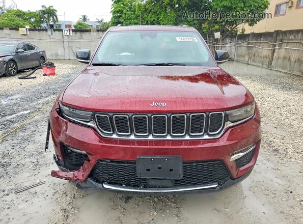 1C4RJYB65PC649094 2023 JEEP GRAND Burgundy წინა ხედი