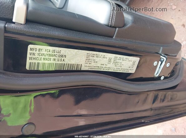 1C4RJYB66RC129876 2024 JEEP GRAND CHEROKEE 4XE Черный Вид подкапотного пространства