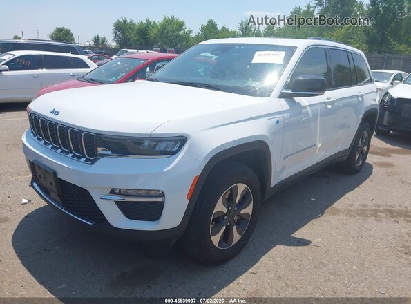 1C4RJYB67RC710982 2024 JEEP GRAND CHEROKEE 4XE White წინა მარცხენა ხედი სამი მეოთხედიდან